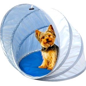 Eta Gray Pop-Up Pet Sun Shelter